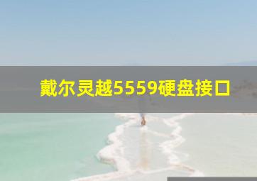 戴尔灵越5559硬盘接口