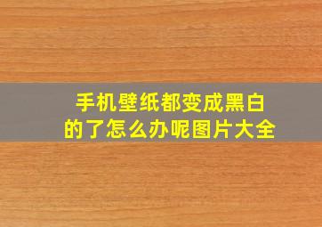 手机壁纸都变成黑白的了怎么办呢图片大全