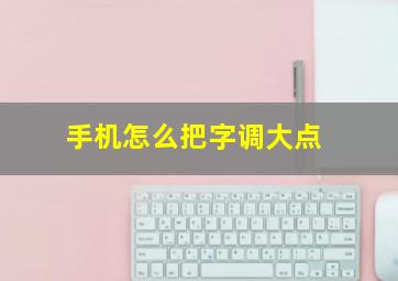 手机怎么把字调大点