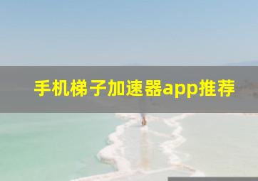 手机梯子加速器app推荐