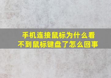 手机连接鼠标为什么看不到鼠标键盘了怎么回事