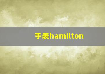 手表hamilton