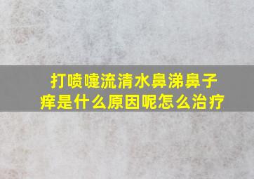 打喷嚏流清水鼻涕鼻子痒是什么原因呢怎么治疗