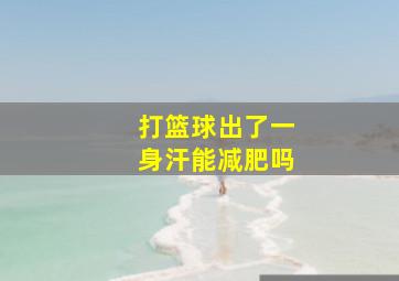 打篮球出了一身汗能减肥吗