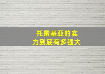 托雷基亚的实力到底有多强大