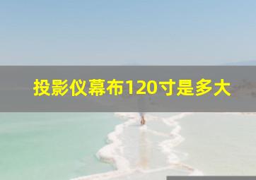 投影仪幕布120寸是多大