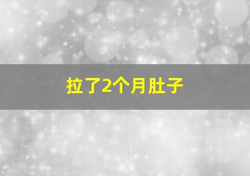 拉了2个月肚子