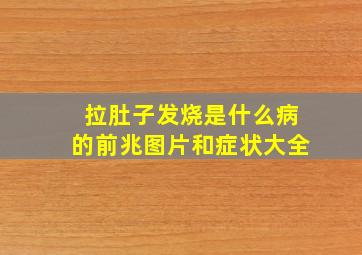 拉肚子发烧是什么病的前兆图片和症状大全