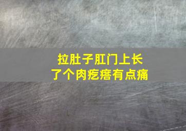 拉肚子肛门上长了个肉疙瘩有点痛