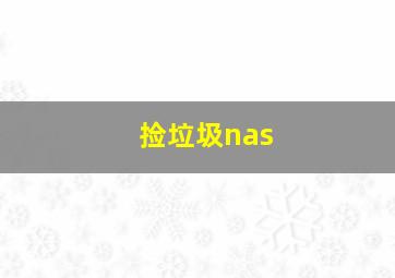 捡垃圾nas