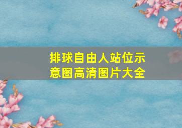 排球自由人站位示意图高清图片大全