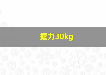 握力30kg