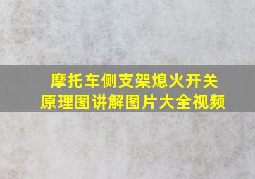 摩托车侧支架熄火开关原理图讲解图片大全视频