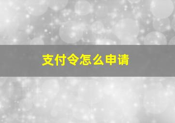 支付令怎么申请