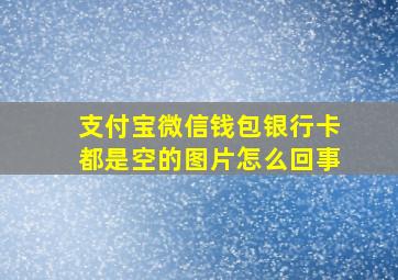 支付宝微信钱包银行卡都是空的图片怎么回事