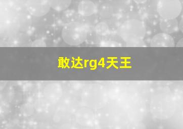 敢达rg4天王