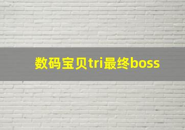 数码宝贝tri最终boss