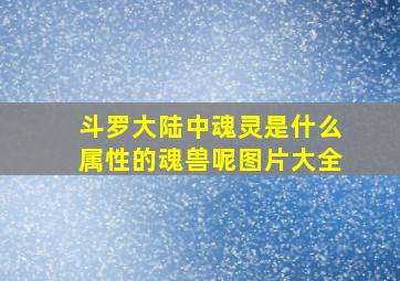 斗罗大陆中魂灵是什么属性的魂兽呢图片大全