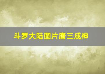 斗罗大陆图片唐三成神