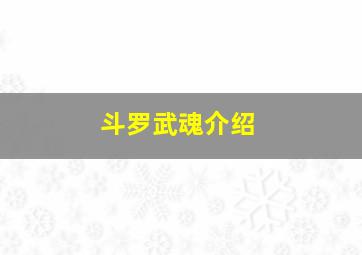 斗罗武魂介绍