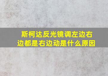 斯柯达反光镜调左边右边都是右边动是什么原因