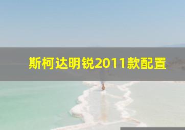 斯柯达明锐2011款配置