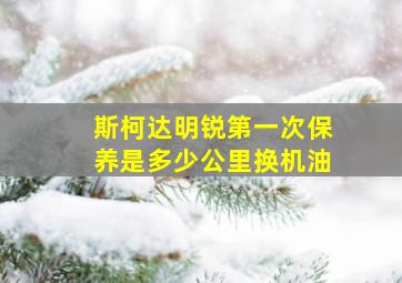 斯柯达明锐第一次保养是多少公里换机油