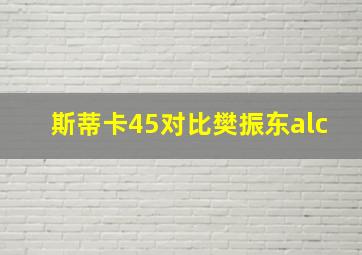 斯蒂卡45对比樊振东alc