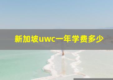 新加坡uwc一年学费多少