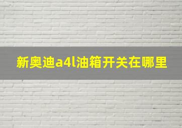 新奥迪a4l油箱开关在哪里