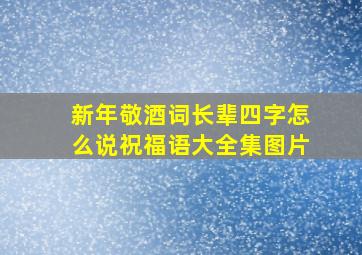 新年敬酒词长辈四字怎么说祝福语大全集图片