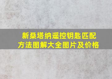 新桑塔纳遥控钥匙匹配方法图解大全图片及价格