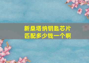 新桑塔纳钥匙芯片匹配多少钱一个啊