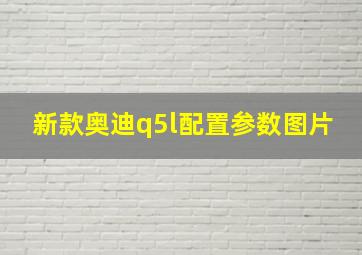 新款奥迪q5l配置参数图片