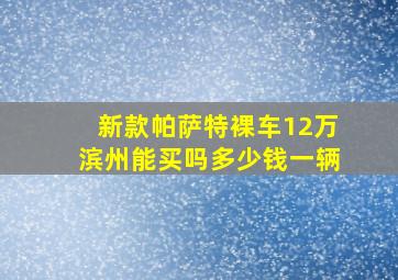 新款帕萨特裸车12万滨州能买吗多少钱一辆