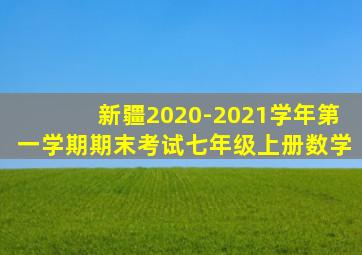 新疆2020-2021学年第一学期期末考试七年级上册数学