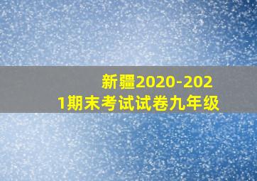 新疆2020-2021期末考试试卷九年级