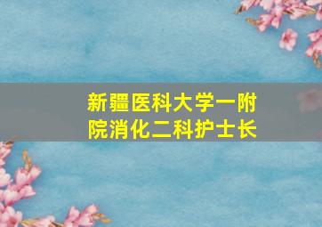 新疆医科大学一附院消化二科护士长