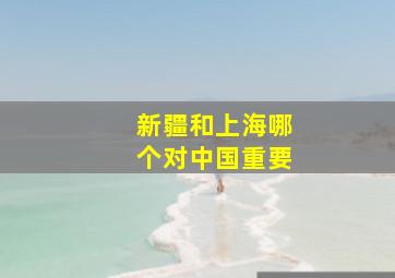 新疆和上海哪个对中国重要