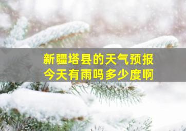 新疆塔县的天气预报今天有雨吗多少度啊