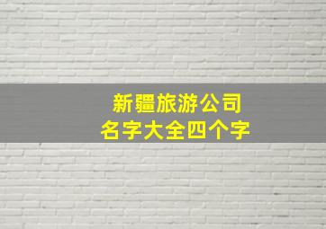 新疆旅游公司名字大全四个字