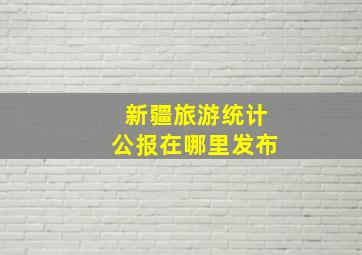 新疆旅游统计公报在哪里发布