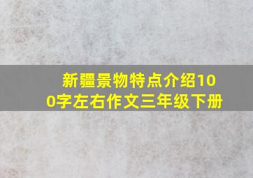 新疆景物特点介绍100字左右作文三年级下册