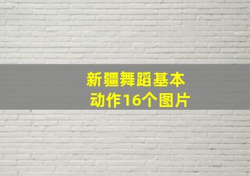 新疆舞蹈基本动作16个图片