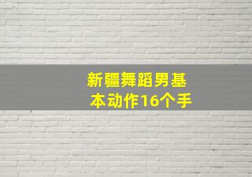 新疆舞蹈男基本动作16个手