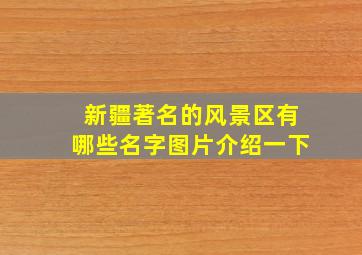 新疆著名的风景区有哪些名字图片介绍一下