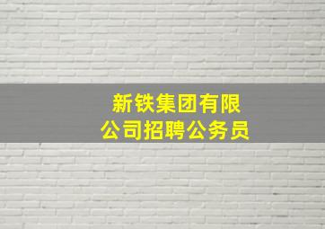 新铁集团有限公司招聘公务员