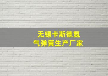 无锡卡斯德氮气弹簧生产厂家