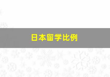 日本留学比例