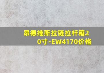 昂德维斯拉链拉杆箱20寸-EW4170价格